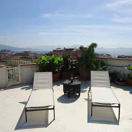 Relais Del Mar- Luxury Penthouse With Terrace דירה נאפולי
